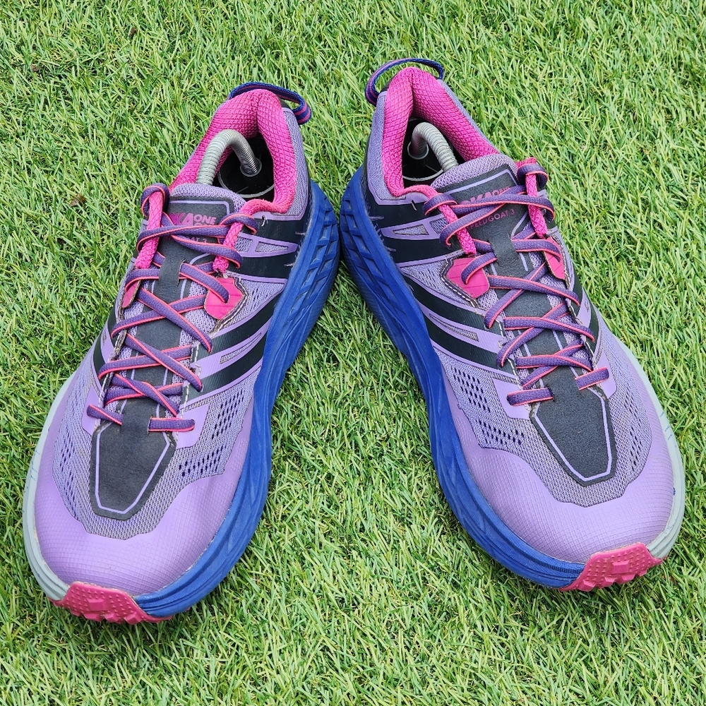 Women's Purple and Pink Running Shoes - Picture 2 of 9